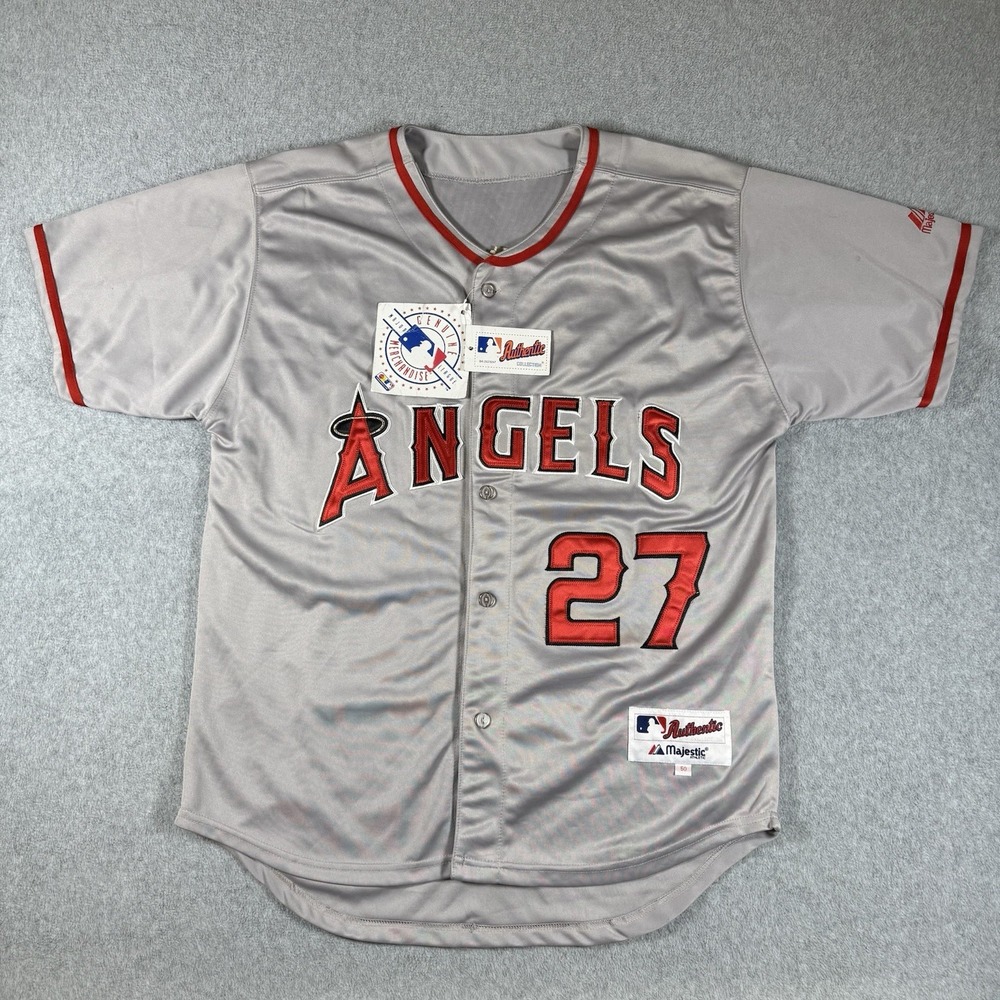 NWT Vintage Vladimir Guerrero Angels #27 Majestic Authentic Jersey Size 50